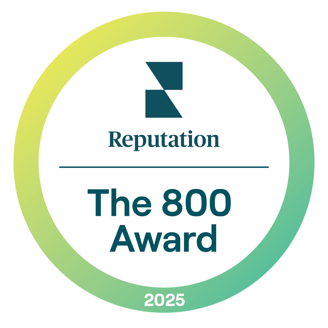 Reputation 800 Award 2025